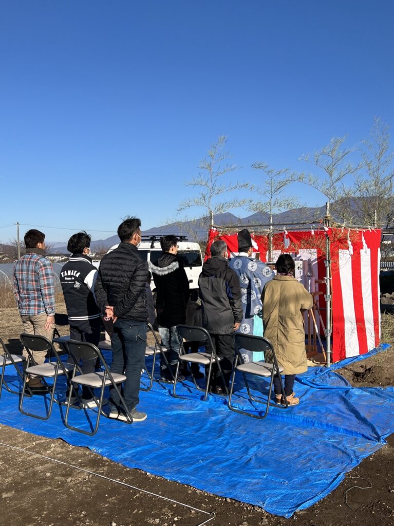 地鎮祭を執り行いました　～小諸市T様邸～