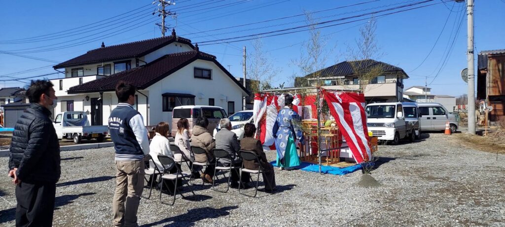 地鎮祭を執り行いました　～佐久市N様邸～