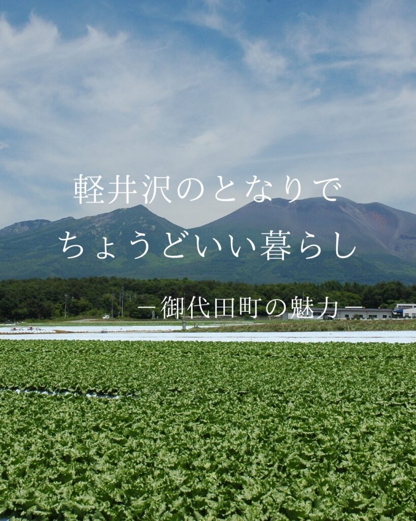 軽井沢のとなりで、ちょうどいい暮らし
